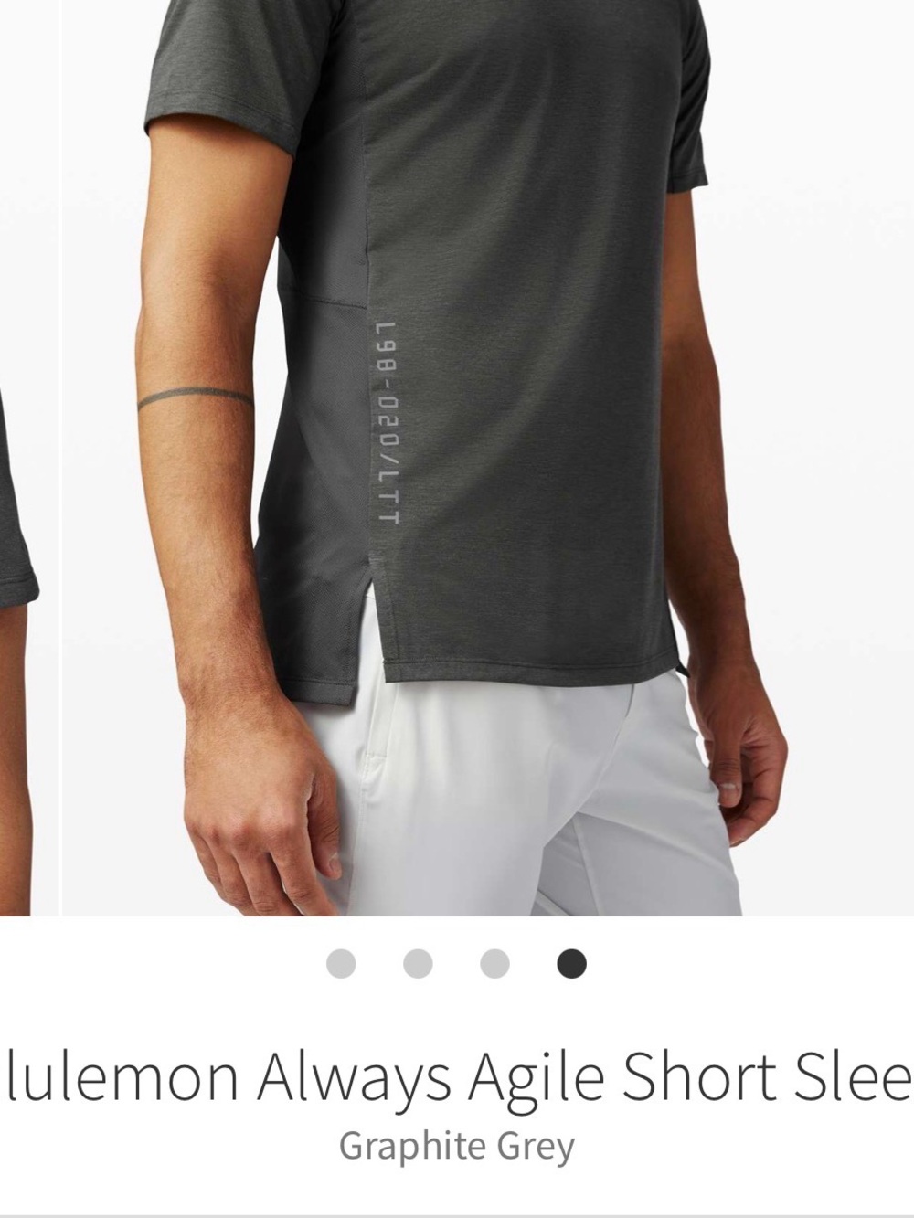 lululemon athletica Short Sleeve Tee — Always Agile - Graphite Grey